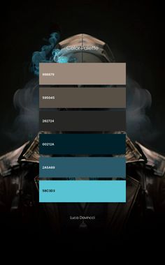 the color scheme for an upcoming video game