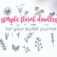 Doodle Practice, Floral Drawings, Floral Doodles, Doodles Ideas, Bujo Doodles, Doodle Videos, Doodles Art, Flower Drawing Tutorials, Flower Drawings