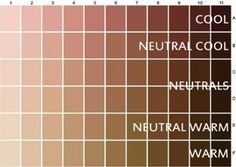 the color scheme for neutral and warm colors