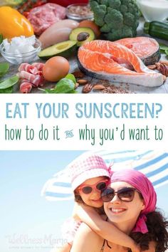 Instead of using external sunscreen, I eat my sunscreen! Learn why some sun exposure is good for us and how to condition skin by consuming certain diet and supplements to reduce the chance of getting sunburned. How To Tan, Real Food Diet, Wellness Mama, Sun Screen, Healthy Diet Tips, Well Well, Eat My