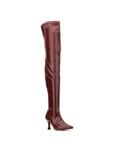 These sexy over-the-knee boots can upgrade anything you need to style! Perfect to pair with your other favorites these Knee-high Boots bring season-less style that can take you anywhere. Riding Boot. Faux leather. Pull-on design. Kitten heel. Made of synthetic materials. Wipe clean with cloth. Imported•Upper: 100% Faux Leather•Outsole: 100% Rubber•Lining: 95% Faux Suede, 5% Faux Leather•Heel Height: 3.8"•Shaft Height: 25"•Shaft Circumference: 10.8"Women's Celia Tall Boot Red         Women Shoes, Womens Red Shoes, Faux Leather Heels, Tall Boot, Boots Women Fashion, Riding Boot, Synthetic Materials, Womens Knee High Boots, Kitten Heel, Tall Boots