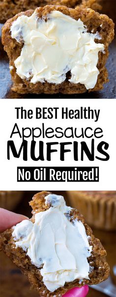 the best healthy applesauce muffins no oil required