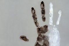 an image of someone's hand and foot prints