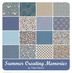 a book cover with many different patterns and colors on it, including the words summer creating memories