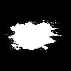 a black and white background with paint splatters