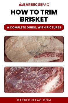 how to trim brisket with pictures on the front and back cover for barbecue faq