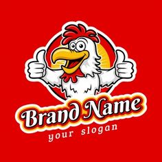 the logo for a company with an image of a rooster on it's chest