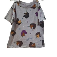 Afro Unicorn Gymboree Graphic T-Shirt Girls Size Medium Nwot Item Is Brand New Without Tags. From A Smoke-Free Home. Approximate Flat Lay Measurements: Pit To Pit: 16.5", Length From Shoulder To Hem: 20". Afro Unicorn, Girls Tshirts, Shirts For Girls, Flat Lay, Kids Shirts, Shirts Tops, Graphic T Shirt, Graphic Tshirt, Tops & Tees