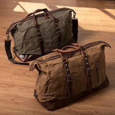 "Waxed Canvas Holdall, Personalized Duffle Bag, Monogrammed Weekend Bag, Mens Travelling Luggage,Mens Carry on,Vintage Duffel Bags,Gift Ideas,Father's Day Gift *Weight:  1.85 kg ◇Measurement:  *Size: 54cm (L) x 23cm (W) x 32cm(H) / 21.25\"(L) x 9.05\"(W) x 12.59\"(H)       ◇Color:  Khaki / Black / Grey / Army Green ◇Material: Made from Full Grain Leather - Crazy Horse Leather and Waterproof Waxed Canvas  #################################################### This bag is made from waterproof waxed Canvas Duffle Bag, Leather Duffel Bag, Leather Weekender Bag, Sac Week End, Vintage Luggage, Weekend Bag, Travel Duffel, Duffel Bags, Duffel Bag Travel