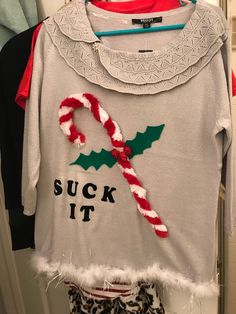 Funny Christmas Sweaters Diy, Diy Tacky Christmas Sweater, Diy Ugly Sweater Ideas, Easy Ugly Christmas Sweater, Ugly Sweater Ideas, Homemade Ugly Christmas Sweater, Ugly Christmas Sweater Diy Funny, Ugly Christmas Sweater Outfit, Holiday Vest