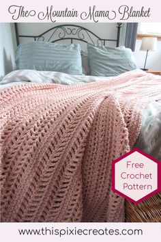 the mountain mama blanket free crochet pattern