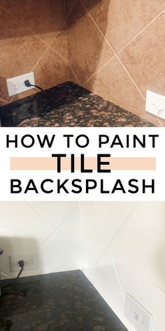 how to paint tile backsplash in the kitchen or dining room with pictures and instructions