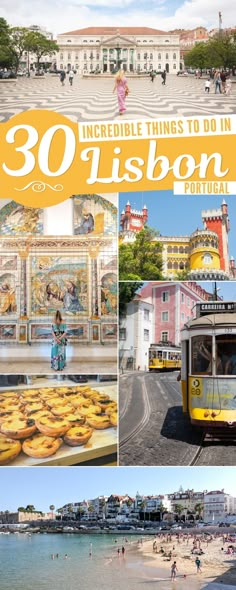 the cover of an article with pictures of people and food on it, including a yellow trolley