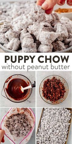 how to make puppy chow without peanut butter