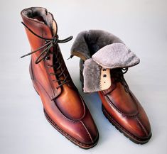 Buy TucciPolo Mens handmade Luxury Italian leather Winter Burnished Split Toe Tan Fur Dress Boots Handcrafted for the classy gentleman in mind. Get your pair today Leather : Italian calf skin leather with Fur Color: Burnished tan This is a made-to-order product. Each pair will be made upon receipt of order and shipped in approximately 15 days. Because our boots are hand-painted and couture-level creations, each shoe will have a unique hue and polish, and exactly as photo. * If you want this prod Mobile Telephone, Italian Leather Boots, Fur Dress, Dress With Boots, Italian Leather, Leather Boots, Calf Skin, Gentleman, Boots