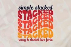 Simple Stacked Font by MaxArt · Creative Fabrica in 2024 . #Logos #Unique_Font #Trendy_Fonts #Groovy_Font Unique Font, Trendy Fonts, Cowgirl Nursery, Groovy Font, Cherry Blossom Background, Display Fonts, Art Deco Patterns, Creative Fonts, Needlework Patterns