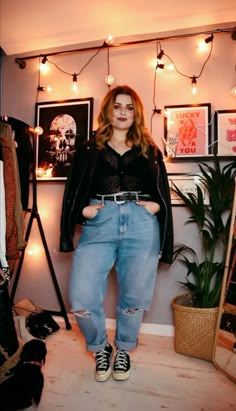 Plus Size Alt Casual, Modern Gothic Fashion Plus Size, Plus Size Night Out Tops, 2014 Tumblr Aesthetic Plus Size, Plus Size Edgy Outfits Winter, 60 Degree Weather Outfit Plus Size, Helen Anderson Style, Plus Size Soft Grunge, Soft Grunge Plus Size