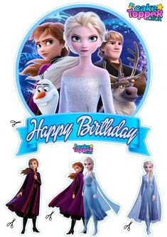 an image of frozen princess birthday card