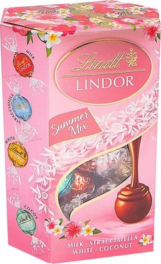 lindor summer mix in a pink box