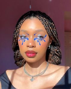 Makeup Face Charts, Face Art Makeup, Graphic Makeup, Makeup For Black Skin, Rave Makeup, Makeup Eye Looks, Creative Eye Makeup