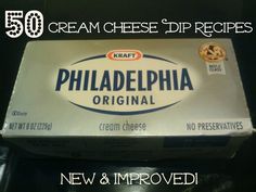 a box of philadelphia cream cheese dips with the words, 75 cents - we did it again