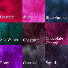 Cute Hair Dye Colors, Cute Hair Dye, Hair Dye Color Chart, Dyed Hair Purple, Creative Hair Color, Violet Hair, Dyed Hair Inspiration, Dye Colors