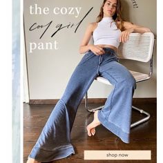 Stay Cozy And Cool At The Same Time With These Free People Lounge Pants. Perfect For Travel Or Casual Wear, These Drawstring Pants Feature A High-Rise Waist And Flared Leg Style For Maximum Comfort. The Knit Fabric Type And Solid Blue Color Make Them Perfect For Any Season, Whether It's Winter, Summer, Fall, Or Spring. These Pants Also Feature An Embroidered Accent And A Flat Front For A Stylish Touch. They Are Machine Washable And Have A , Making Them Easy To Care For. These Relaxed Fit Pants A Free People Lounge, Relaxed Fit Pants, Fit Pants, Free People Pants, Stay Cozy, Drawstring Pants, Lounge Pants, Summer Fall, Workout Pants