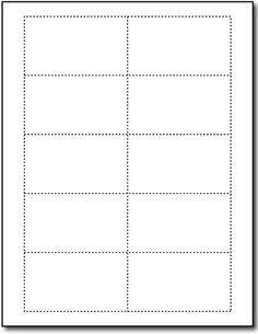 a blank card with four squares on the front and one square on the back, in white