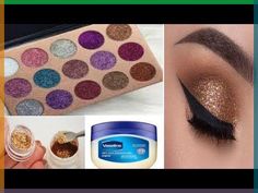 How to make diy glitter eyeshadow from vasliene in just 5 rs - YouTube How To Make Glitter Eyeshadow, Diy Glitter Eyeshadow, How To Apply Glitter Eyeshadow, Homemade Eyeshadow, Eyeshadow Recipe, Eyeshadow Diy, How To Make Eyeshadow, How To Use Eyeshadow, Broken Eyeshadow