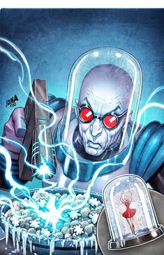 Mr Freeze Art, David Nakayama, Frozen Comics, Batman Rogues, Mr Freeze, Batman Animated, Rogues Gallery, Gotham Villains, Batman Fan Art