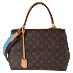 Listing Title: Louis Vuitton Monogram Canvas Blue Glacial Cluny MM SKU: 130127 MSRP: 2570.00 USD Condition: Pre-owned Handbag Condition: Very Good Condition Comments: Item is in very good condition with minor signs of wear. Heavy patina at leather. Exterior scuffing, marks and at strap. Heavy scratching and tarnishing at hardware. Interior heavy scuffing and marks. Brand: Louis Vuitton Model: Cluny Origin Country: Spain Handbag Silhouette: Shoulder Bag;Top Handle Occasions: Everyday;Fall/Winter; Blue Rectangular Monogram Canvas Bag, Blue Monogram Canvas Top Handle Shoulder Bag, Blue Monogram Canvas Shoulder Bag With Top Handle, Blue Monogram Canvas Bag With Detachable Handle, Pochette Louis Vuitton, Summer Work, Brown Handbag, Primavera Estate, Monogram Canvas