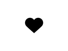 a black heart on a white background