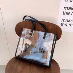 Transparent Bag Women Bag 2pcs/set Luxury Handbag Fashion PVC Clear Bag High Quality Handbags Feminina Bucket Crossbody 2023 [23y 9m 19d] Work Purse, Transparent Bag, Girls Purse, Clear Bag, Quality Handbags, Clear Bags, Womens Purses, Shopping Tote, Women Bag