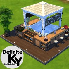 Functional in gameplay. Download from Patreon or EA gallery #DefiniteKY2 Sims 4 Interior Design Ideas Base Game, Sims 4 Ps4 House Ideas, Sims4 Ideas, Sims4 Build Ideas, Casa The Sims, The Sims House Ideas, Sims Build Ideas, Sims 4 Ideas Gameplay, The Sims Houses