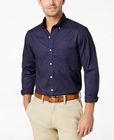 Very good+++++++++++++++++ Navy Blue Shirts, Club Room, Smart Casual Outfit, Mens Casual Dress, Business Casual Men, Signature Look