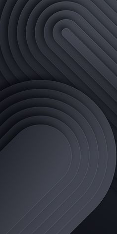 an abstract black and white background with curved lines in the shape of circles on top of each other