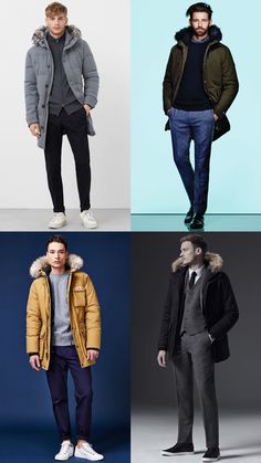 Men's Parka Coats Outfit Inspiration Lookbook For Autumn/Winter 2016 Mans Jacket Winter, Men’s Parka Outfit, Man Winter Jacket, Mens Parka Outfit, Parka Men Outfit, Parka Coat Outfit, Parka Outfit Men, Winter Outfits Jackets, Fall Outfit Men