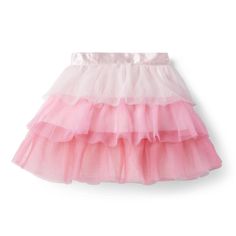 On Twirl-Worthy Days, Take Our Tiered Skirt For A Spin. With Three Layers Of Ombre Pink Tulle For Extra Flounce. 100% Polyester Tulle Fully Lined Elasticized Back Waist Online Exclusive Machine Washable; Imported Item #100043594 Color: Barely Pink Cute Tulle Skirt For Summer, Playful White Skirt With Ruffles, Sweet Tiered Party Skirt, Spring Tulle Skirt For Dress-up, Sweet White Summer Skirt, Playful Spring Tulle Skirt, Sweet Pink Tiered Skirt, Sweet Pink Skirt For Summer, Ballet Shop