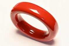 Tiffany & Co. Elsa Peretti Black Red Lacquered Wood Doughnut Bangle Bracelet. Luxury Vintage Red Bangle, Luxury Adjustable Red Bangle, Genuine Love, Lacquered Wood, Red Lacquer, Elsa Peretti, Tiffany & Co., Bangle Bracelet, Antique Jewelry