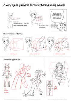 an instruction manual for how to draw anime characters from the cartoon character sheet, with instructions and