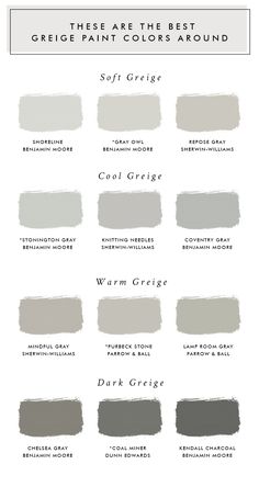 the different shades of gray paint on white paper with text that says, what are the best