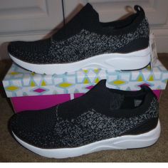 New With Tags ~ Never Worn! Womens L.A. Gear Shift Knit Slip On Sneakers Running Shoes Size 11 *Knit Construction *Pull On Tab *Cushioned Footbed Gear Shoes, Pink High Tops, Training Sneakers, Sneakers Running, Womens Training Shoes, White Leather Sneakers, Gear Shift, On Sneakers, Running Sneakers