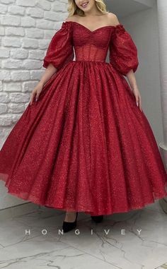 L1427 - Elegant A-Line Empire Glitter Illusion V-Neck Half Sleeves Par Wedding Swimwear, Party Wear Gowns, Blouse Casual Fashion, Color Blocking Outfits, Its Fine, Party Clothes, Red Evening Dress, Glitter Design, Fashion Design Dress