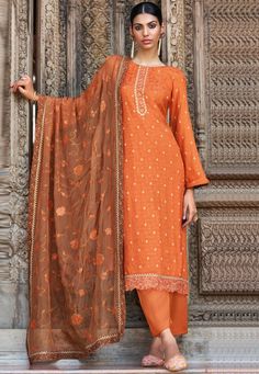 Pakistani Salwar Suit, Simple Indian Suits, Designer Suits Online, Bollywood Designer Sarees, Dusty Orange, Western Gown, Designer Bridal Lehenga Choli, Modest Evening Dress, Gown Party Wear