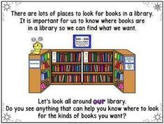 there are lots of places to look for in a library it is important for us to know where books are in a library