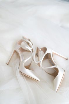 New York City Area Weddings | Park Hyatt New York | Michelle & Matthew White Wedding Heels, Manolo Blahnik Carrie, Evening Gowns Plus Size, Sarah Christine, Nyc Dream, White Heels Wedding, Bridal Reflections, Gowns Plus Size, Plus Size Wedding Gowns