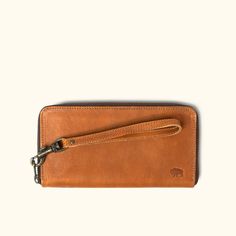 Madison Wristlet Wallet | Saddle Tan Buffalo Jackson, Leather Front Pocket Wallet, Front Pocket Wallet, The Madison, Leather Wallets, Leather Bag Women, Minimalist Wallet, Tote Bag Leather, Zipper Wallet