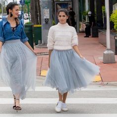 Trendy Midi Light Gray tulle skirt Long Pink Skirt, Grey Tulle Skirt, Lululemon Tennis Skirt, Stretchy Crochet, Blue Striped Skirt, Mini Skirt Summer, Olive Green Skirt, Button Front Denim Skirt, Blue Midi Skirt