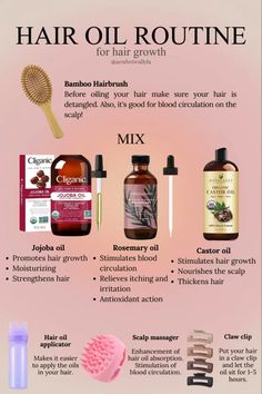 Start your hair oil routine now with all these linked products from Amazon! 👱‍♀️hair oil routine for that girl, skincare, haircare, beauty, girly, girl things, natural, hair growth, hair growing, scalp, hairbrush, routine, tik tok, selfcare, me time, get ready with me. #musthaves #favorite #amazon #inspired #aesthetic #pinterest #pinterestinspired #amazonshopping #beautyblog #beauty #skincare #skin #skinhealth #beautycare #care #face #body #care #health #healthyliving #healthy #hair #hairoil #hairgrowthtips #hairgrowthproducts #hairgrowthoil #hairgrowth #haircare #journey #hairhealth #affiliate Types Of Oils For Hair, Healthy Hair Routine Natural, Good Hair Oils Products, Hair Oils For Hair Growth, Health Hair Growth, Healthy Hair Care Routine Natural, Healthy Hair Growth Routine, Long Hair Products Growing, Best Scalp Oil For Hair Growth