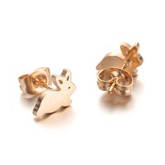 Bear Earrings Gold, Rabbit Earrings, Stud Earrings For Men, Triangle Earrings Stud, Bunny Earrings, Mini Earrings, Stud Earrings Gold, Triangle Studs, Mini Studs